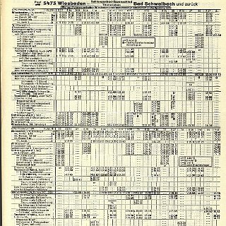 Bild0675 Fahrplan des Postbusses 5475 von Wiesbaden nach Bad Schwalbach aus dem Jahre 1976