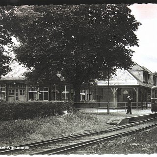 Bild0347 24.4.1960 Postkarte Eiserne Hand bei Wiesbaden Inh. Fr. Kraft Ruf Amt Wehen/Ts. Nr. 389